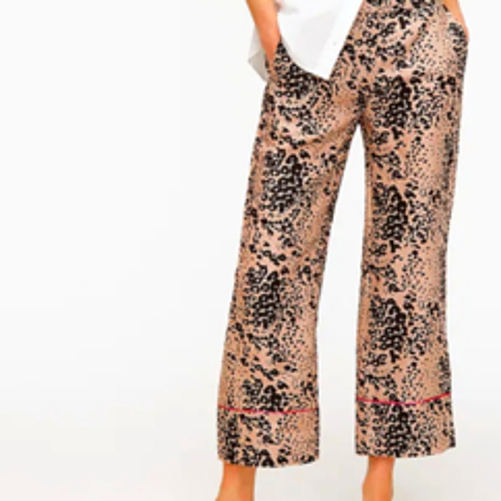 J. Crew High-rise Leopard Print Peyton Pant 